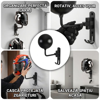Set 2 Suporturi rotative pentru căști moto