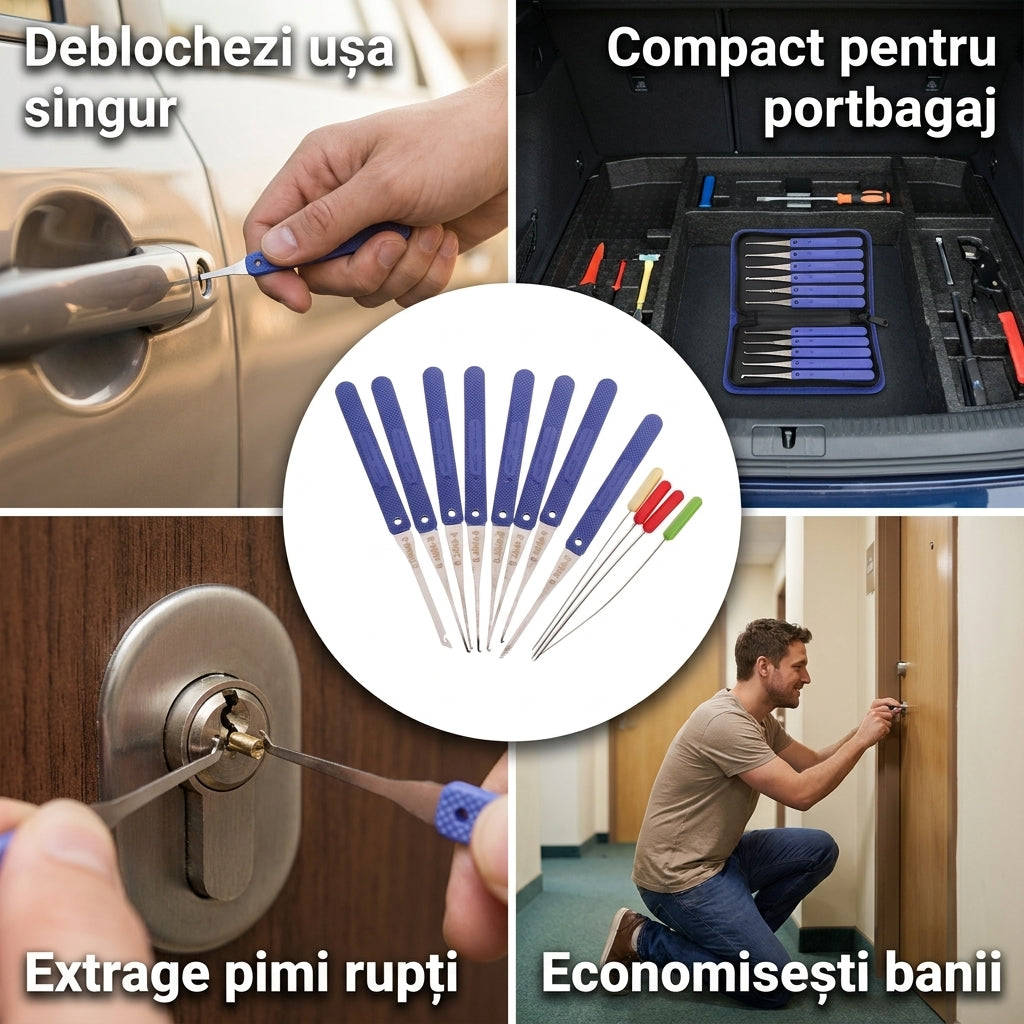 Set Scule Încuietori Portabil