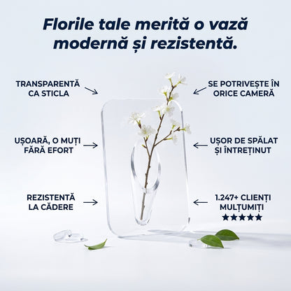 Vază Transparentă din Acril