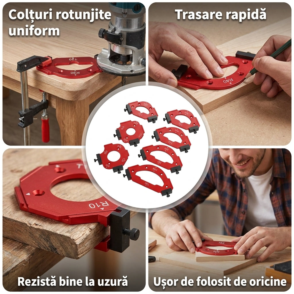 Șablon Rotunjire Colțuri Aluminiu