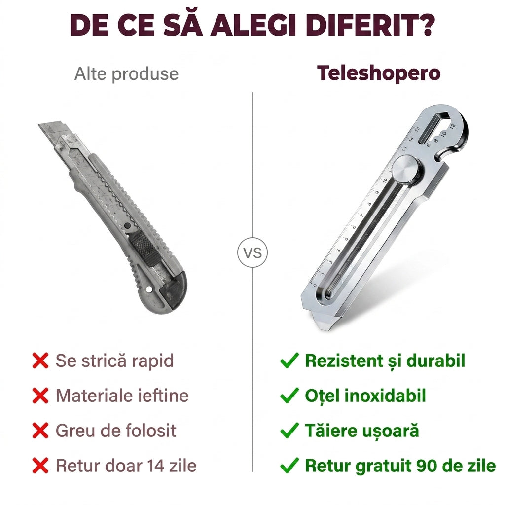 Cutter Multifuncțional Oțel Inoxidabil