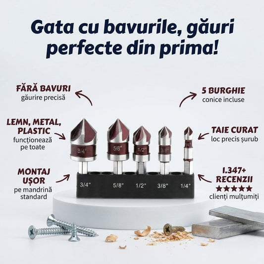 Set Burghie Conice Finisare