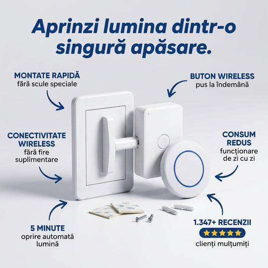 Buton Wireless Pentru Iluminat