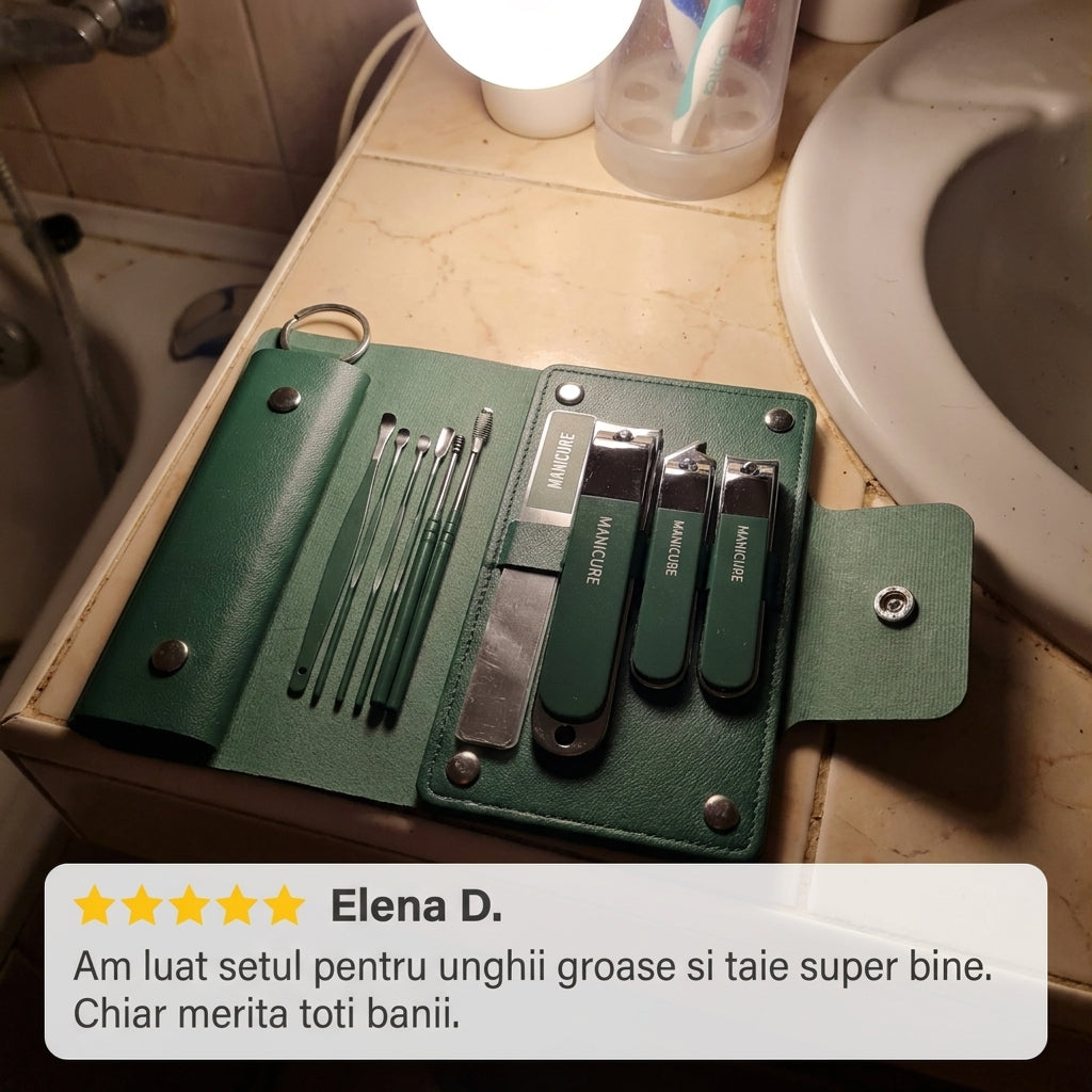 Set Manichiură Oțel Inoxidabil