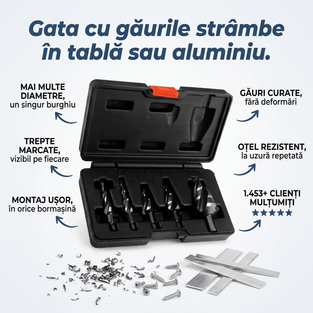 Set Burghie Etajate Oțel