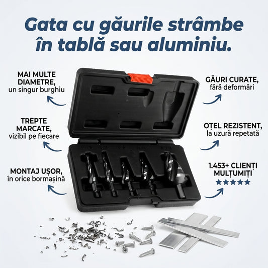 Set Burghie Etajate Oțel