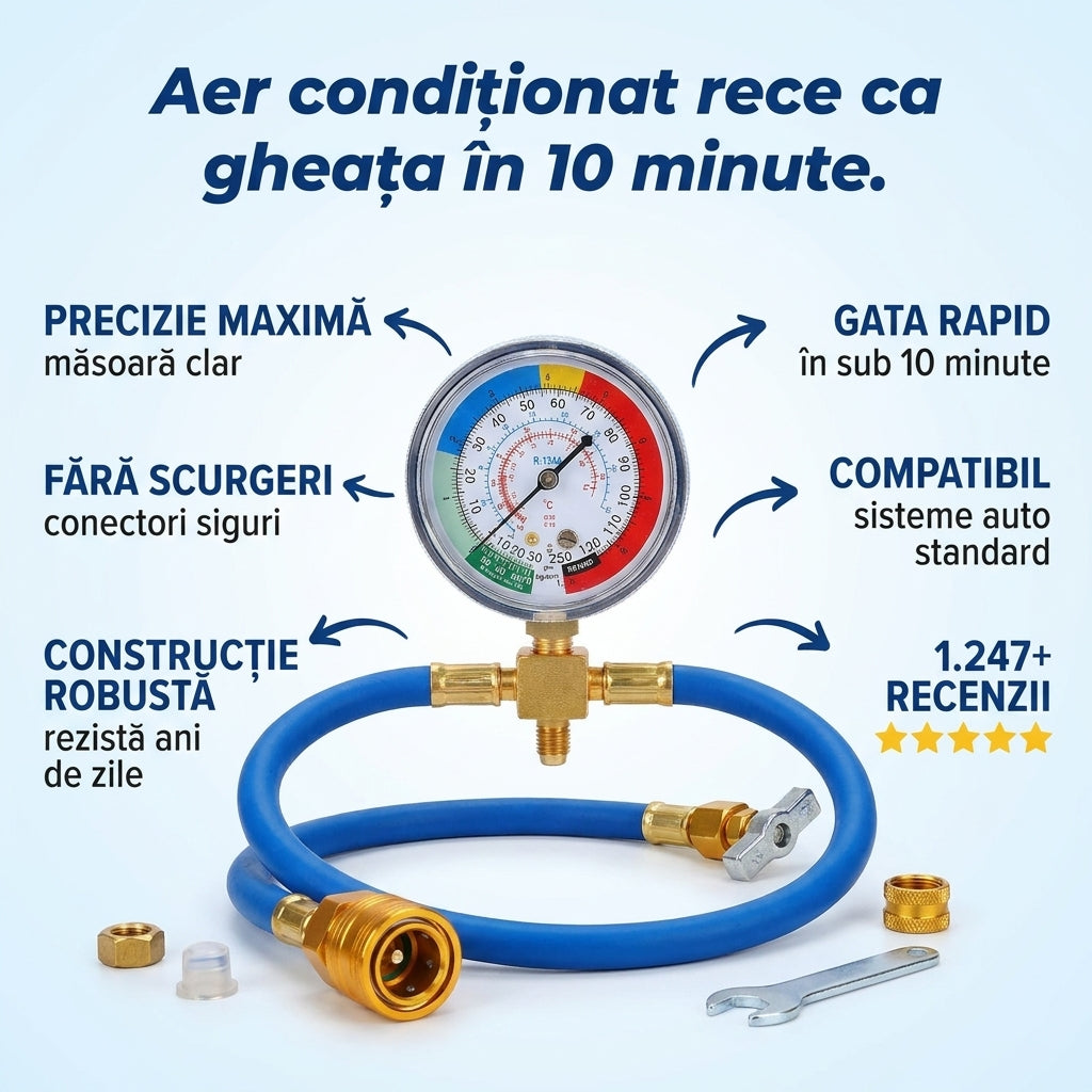 Manometru Aer Condiționat Auto