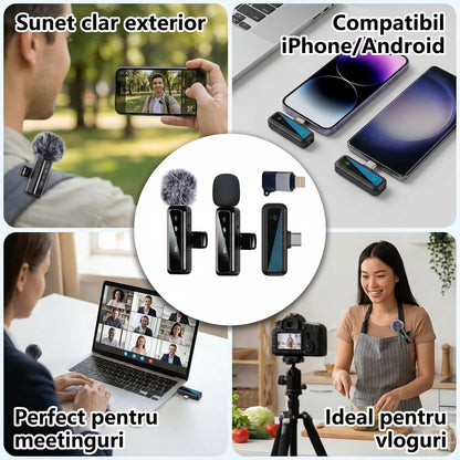 Microfon Lavalier Wireless