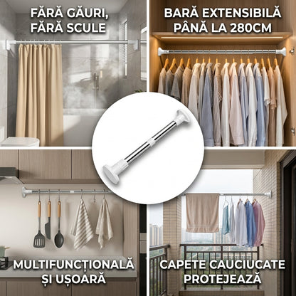 BARĂ EXTENSIBILĂ 150 CM - 280 CM