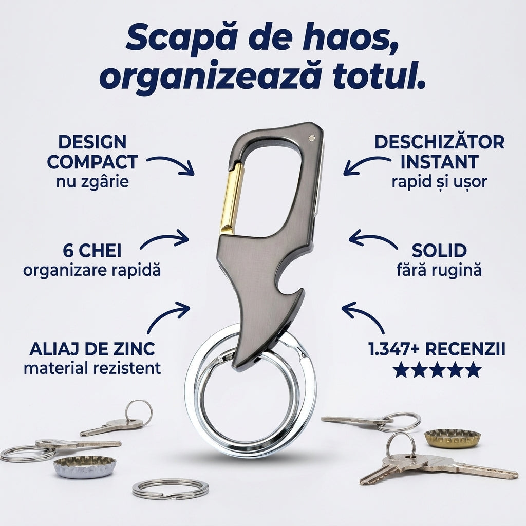 Breloc Deschizător Multifuncțional