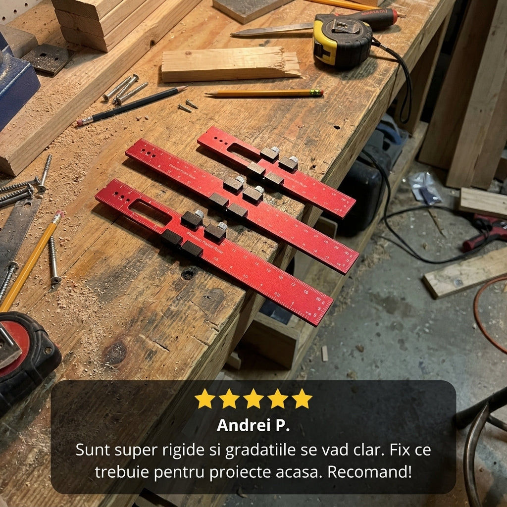 Set Rigle Marcare din Aluminiu