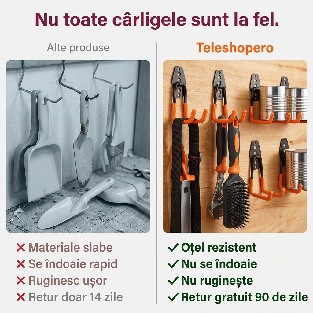 Cârlige Garaj pentru Unelte