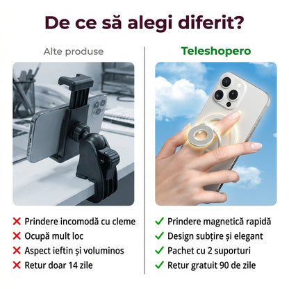 Suport Magnetic Dublu Telefon