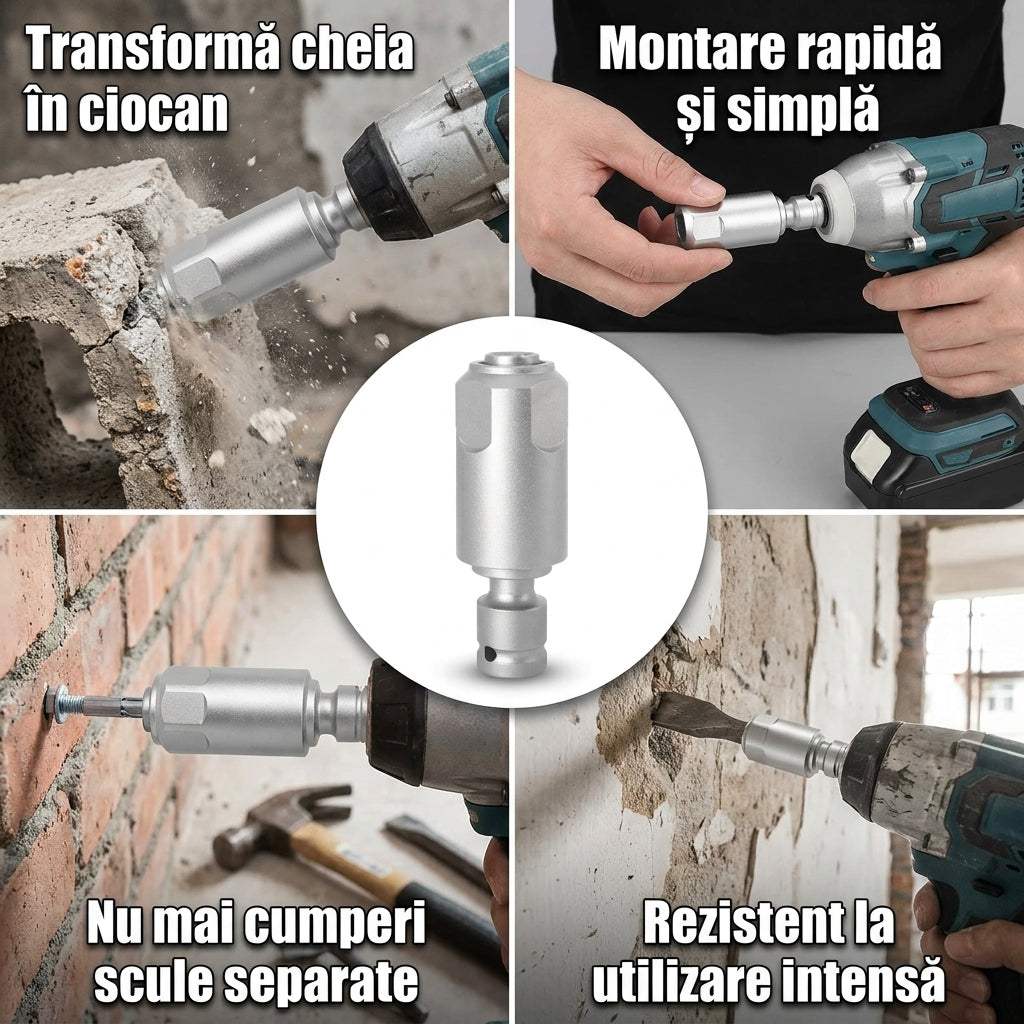 Adaptor Cheie Impact Ciocan