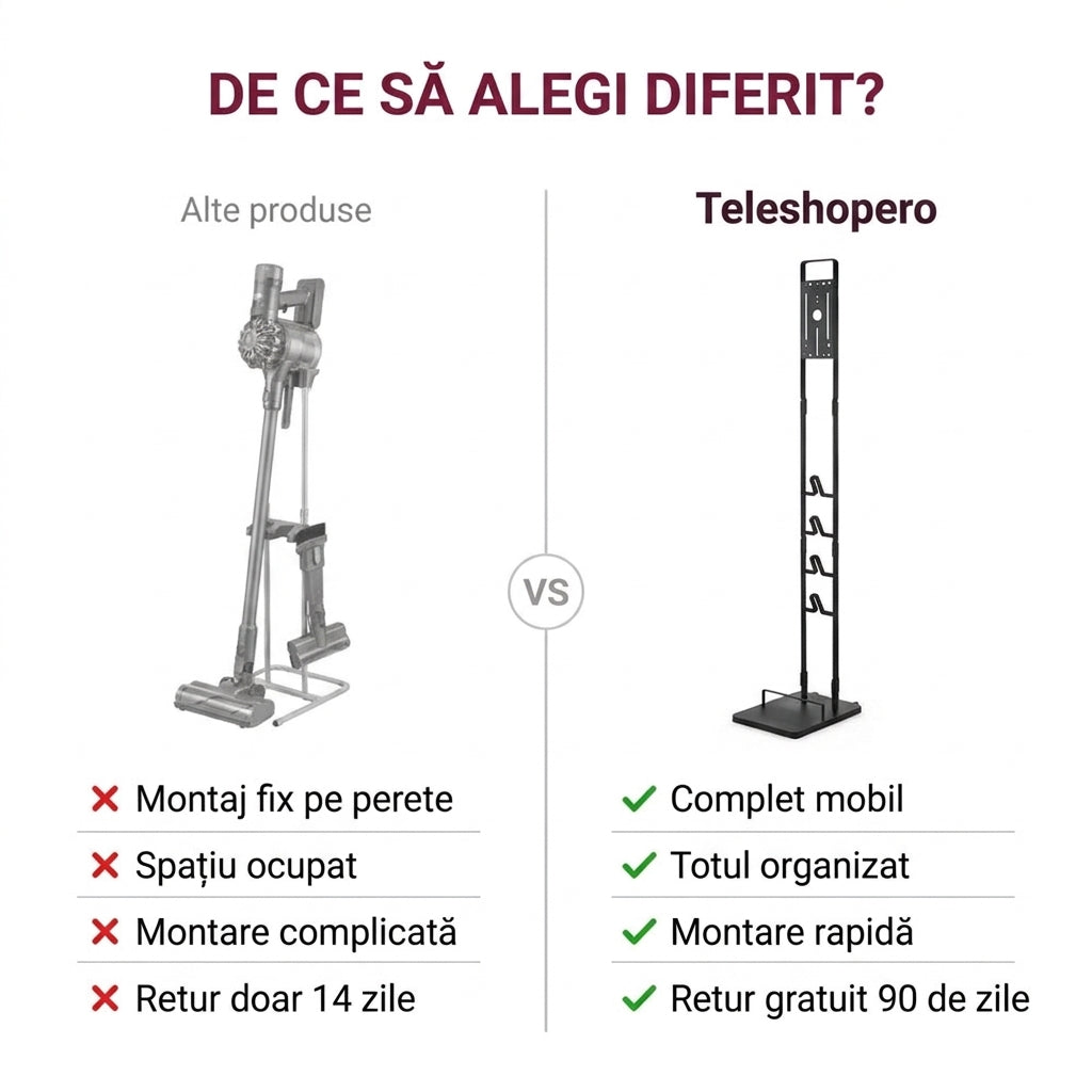 Suport mobil pentru aspirator