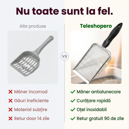 Lopățică Litieră Oțel Inoxidabil