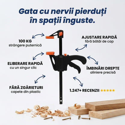 Menghină F Clamp Tâmplărie