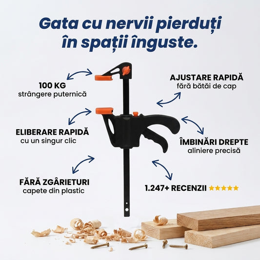 Menghină F Clamp Tâmplărie