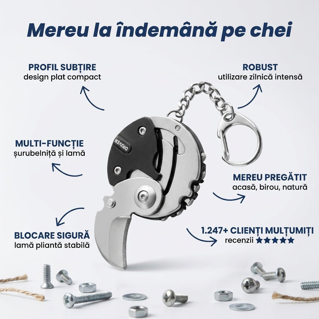 Breloc Multiunealtă EDC Compact