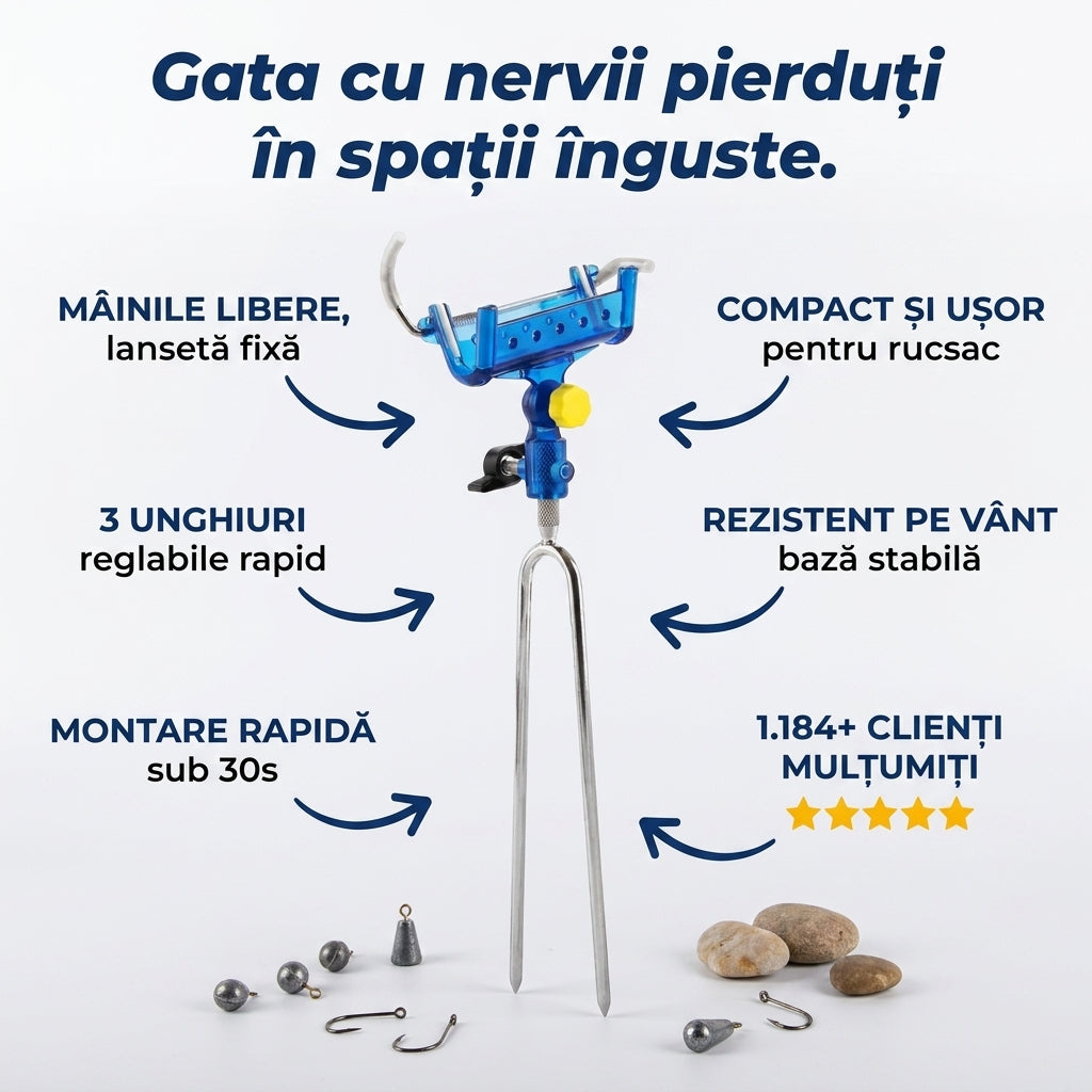Suport Lansetă Reglabil Portabil