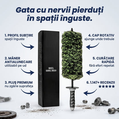 Perie Rotativă Jante Auto