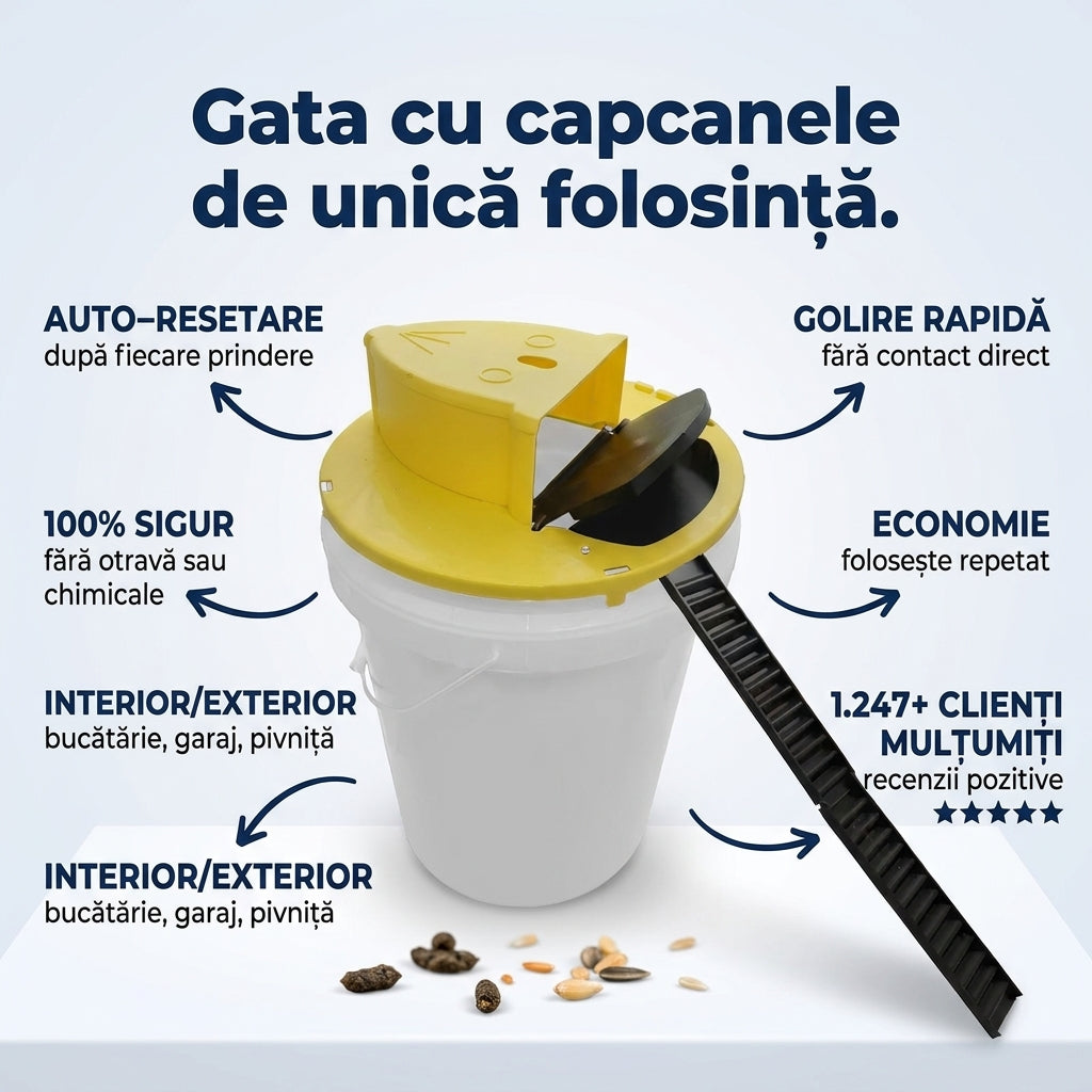 Capcană Resetabilă Șoareci