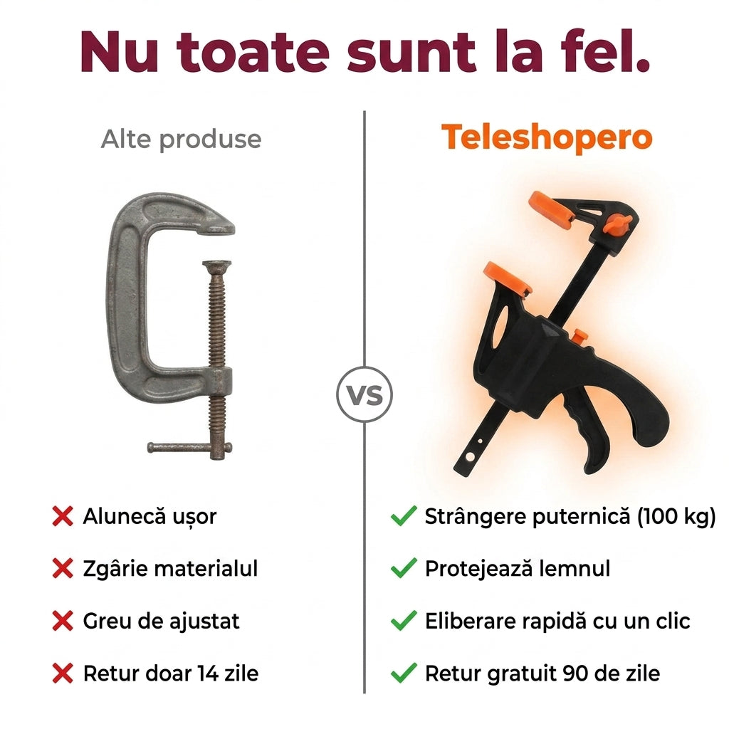 Menghină F Clamp Tâmplărie