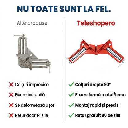 Clemă Unghi Drept Ramă