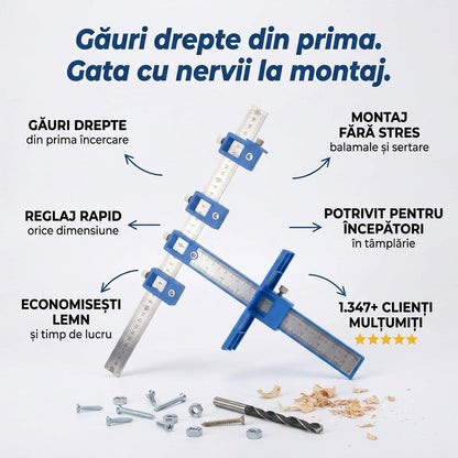 Jig Reglabil Găurire Precisă