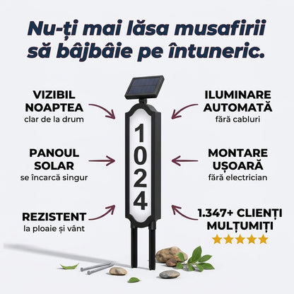 Panou Solar Număr Casă