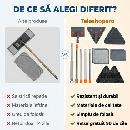 Mop Rotativ Pereți Plafoane