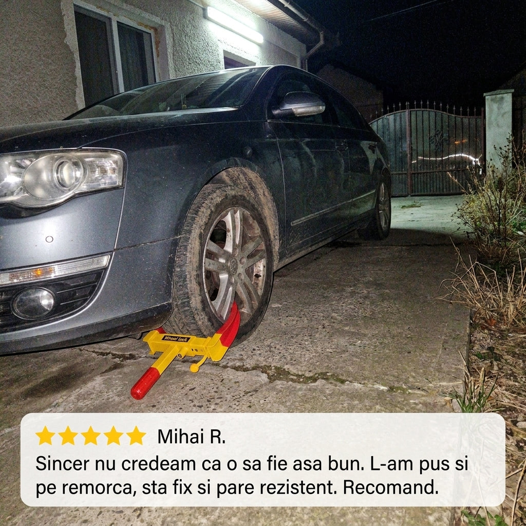 Clemă Antifurt Roată Portabilă