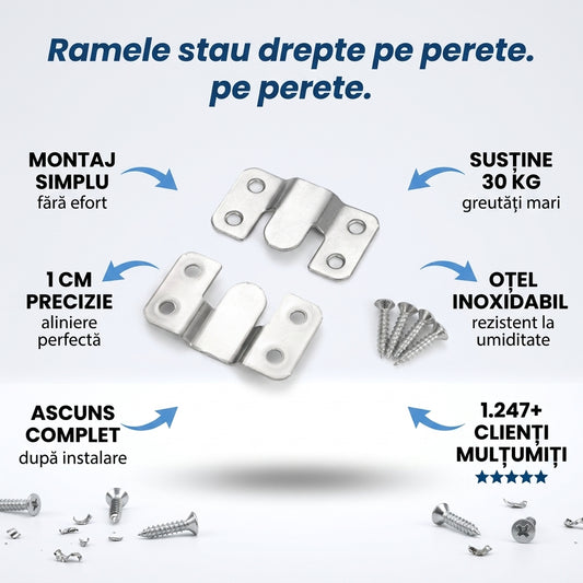 Clip Invizibil Fixare Mobilier