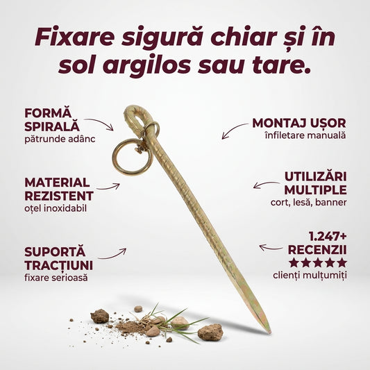 Ancore Spirale pentru Sol 30 cm