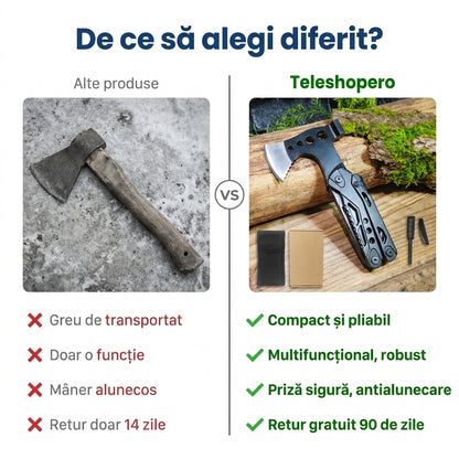 Topor Pliabil Multifunctional Supraviețuire