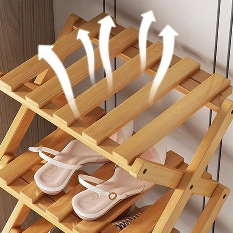 Raft Pantofi Bambus Pliabil